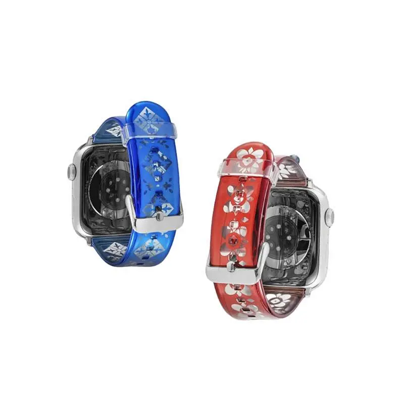 New Design Printed TPU watch strap for apple Transparent TPU watch band for apple Transparent strap for iwatch 38/40mm 42/44mm